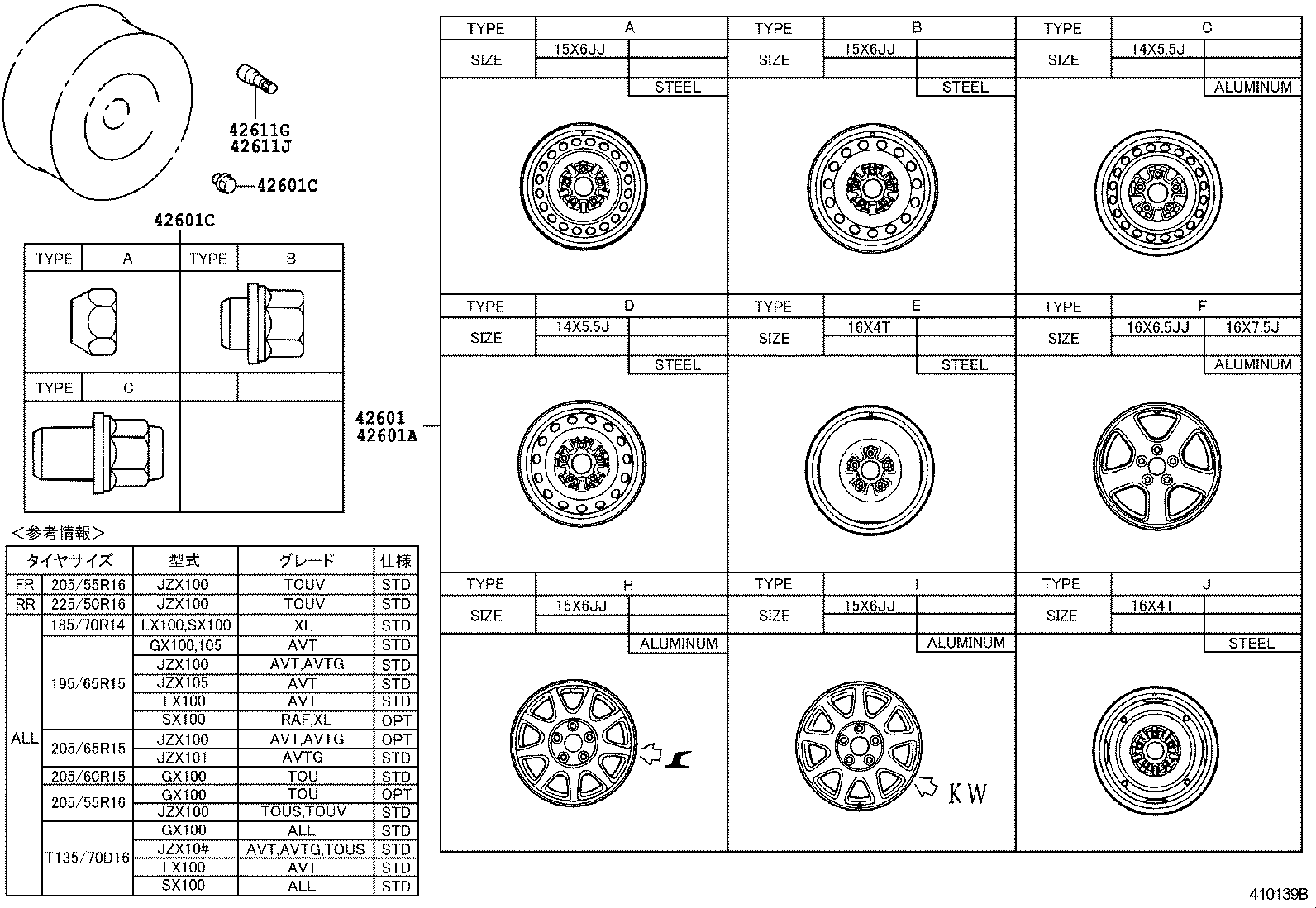 42602-22320 CAP, WHEEL product image