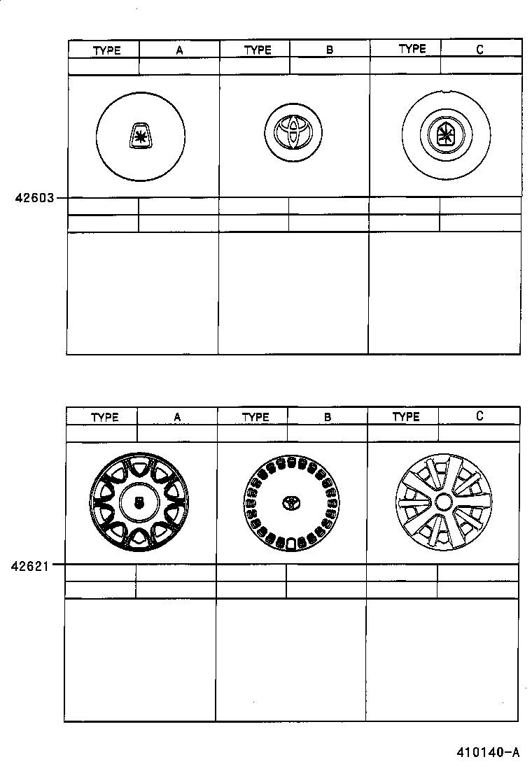 42602-22320 CAP, WHEEL product image