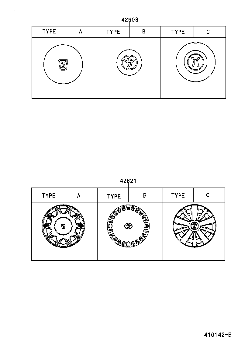 42602-22390 CAP, WHEEL product image