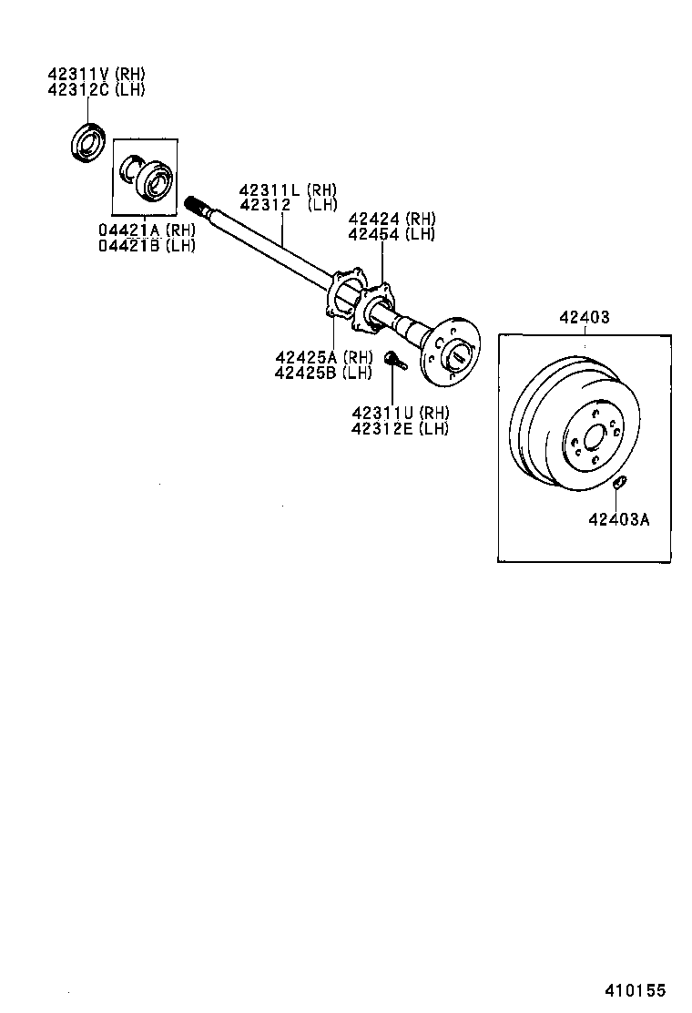 43517-28030 ROTOR, SKID CONTROL, REAR product image