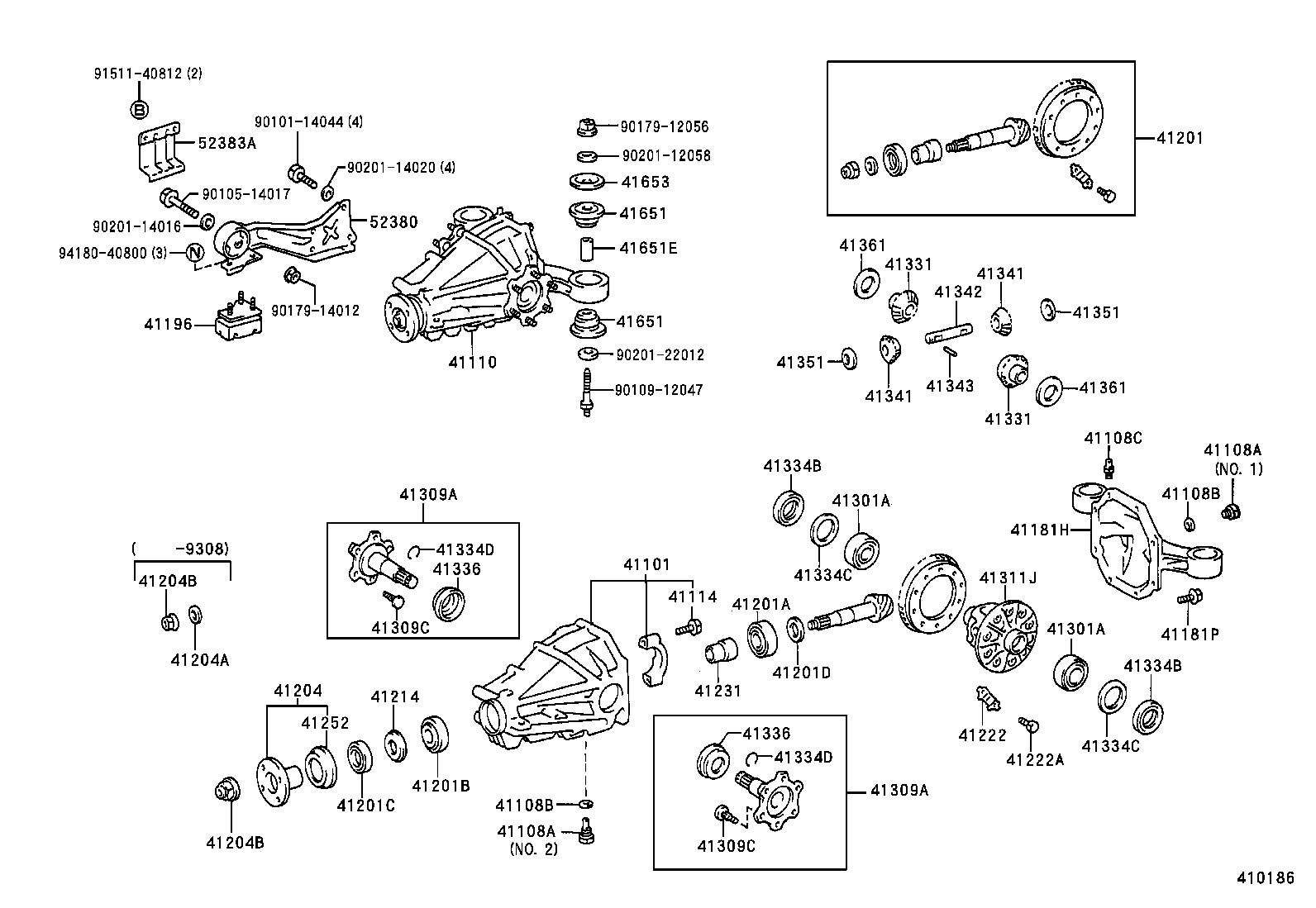 41311-28010 CASE, REAR DIFFERENTIAL product image