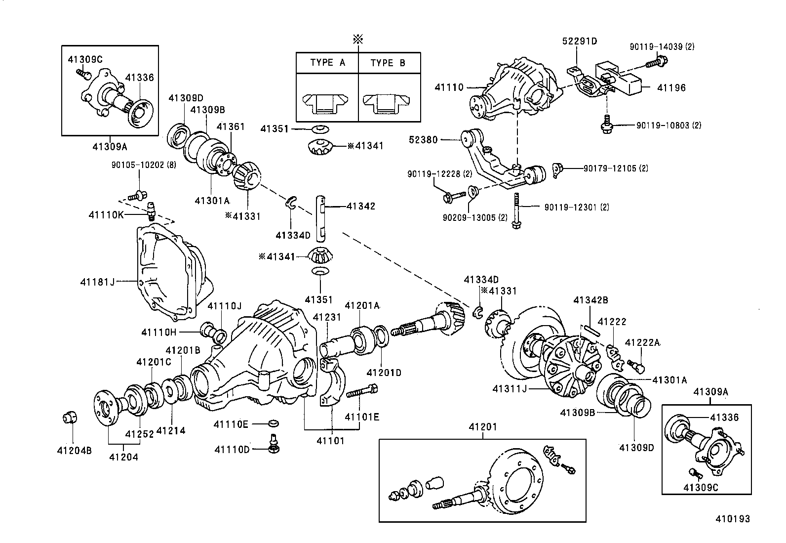 41336-14010 COVER, DUST(FOR REAR DIFFERENTIAL SIDE GEAR SHAFT) product image