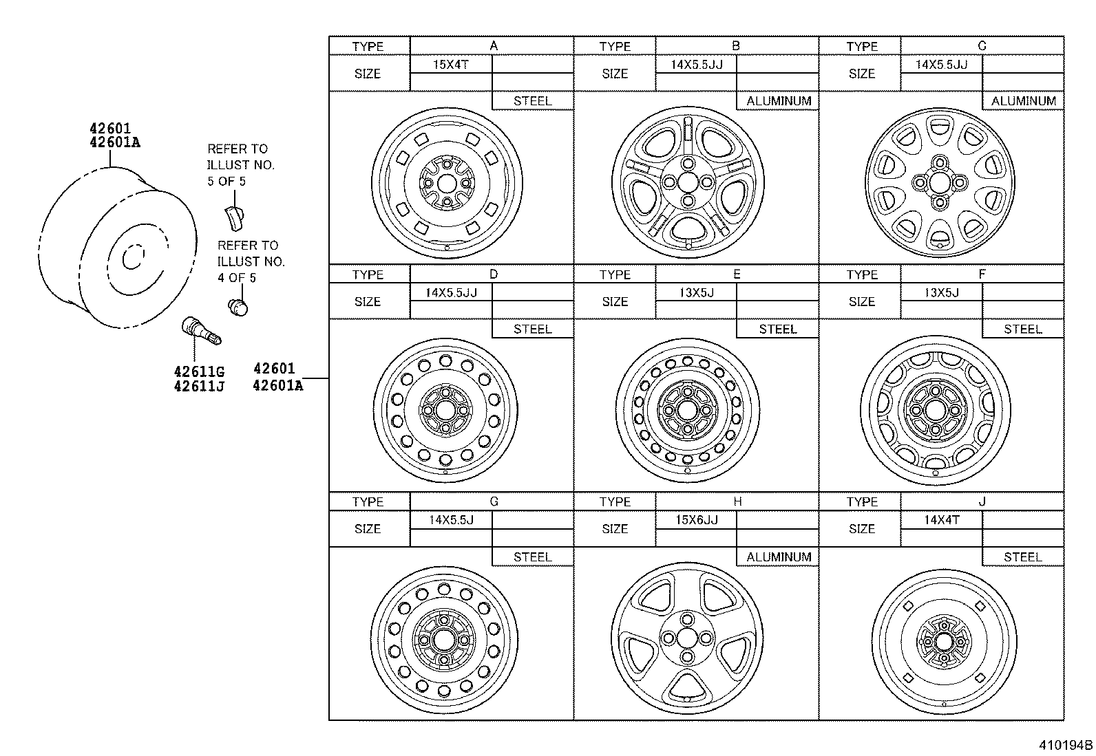 42611-13110 WHEEL, DISC product image
