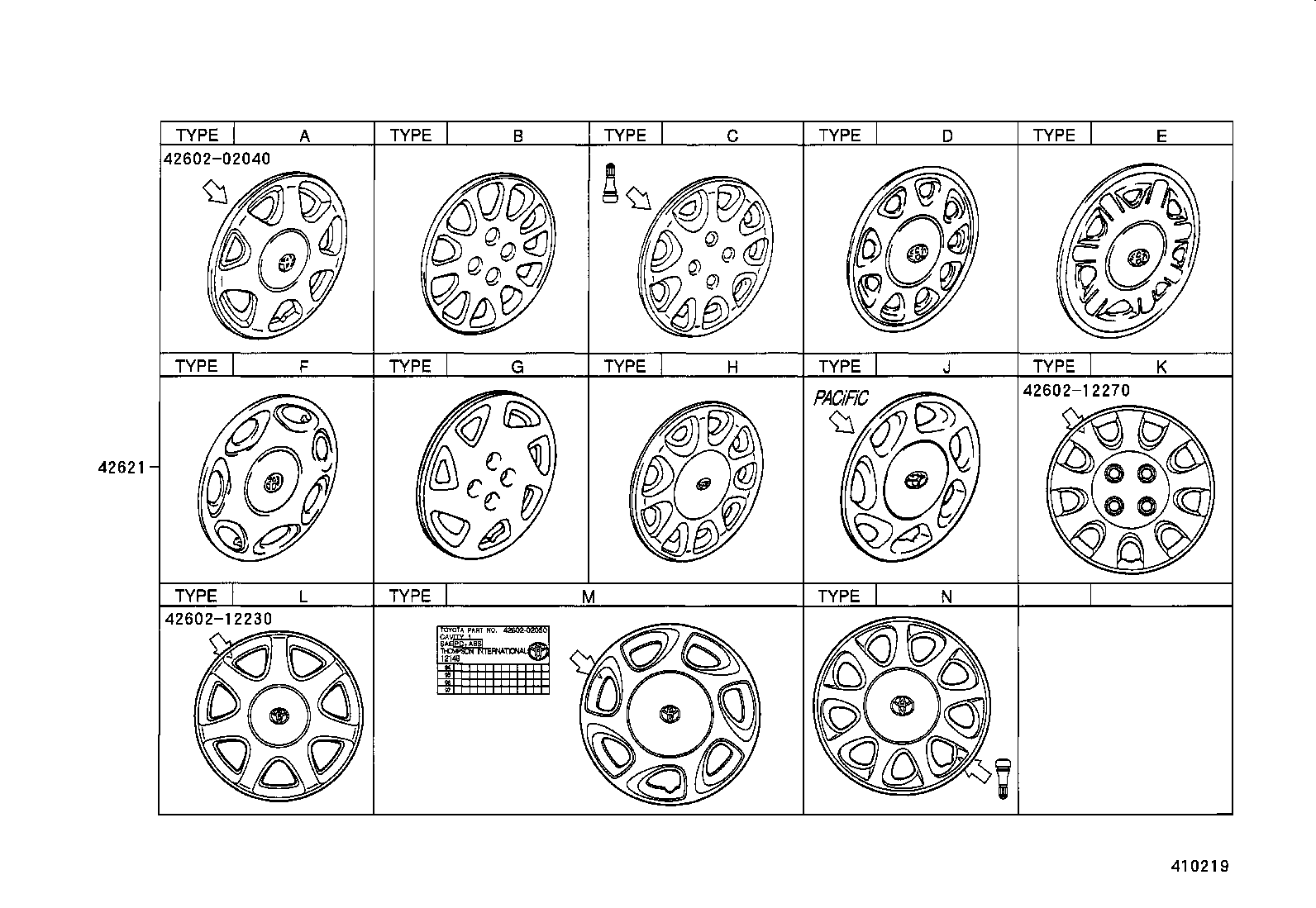 42652-12870 TIRE product image