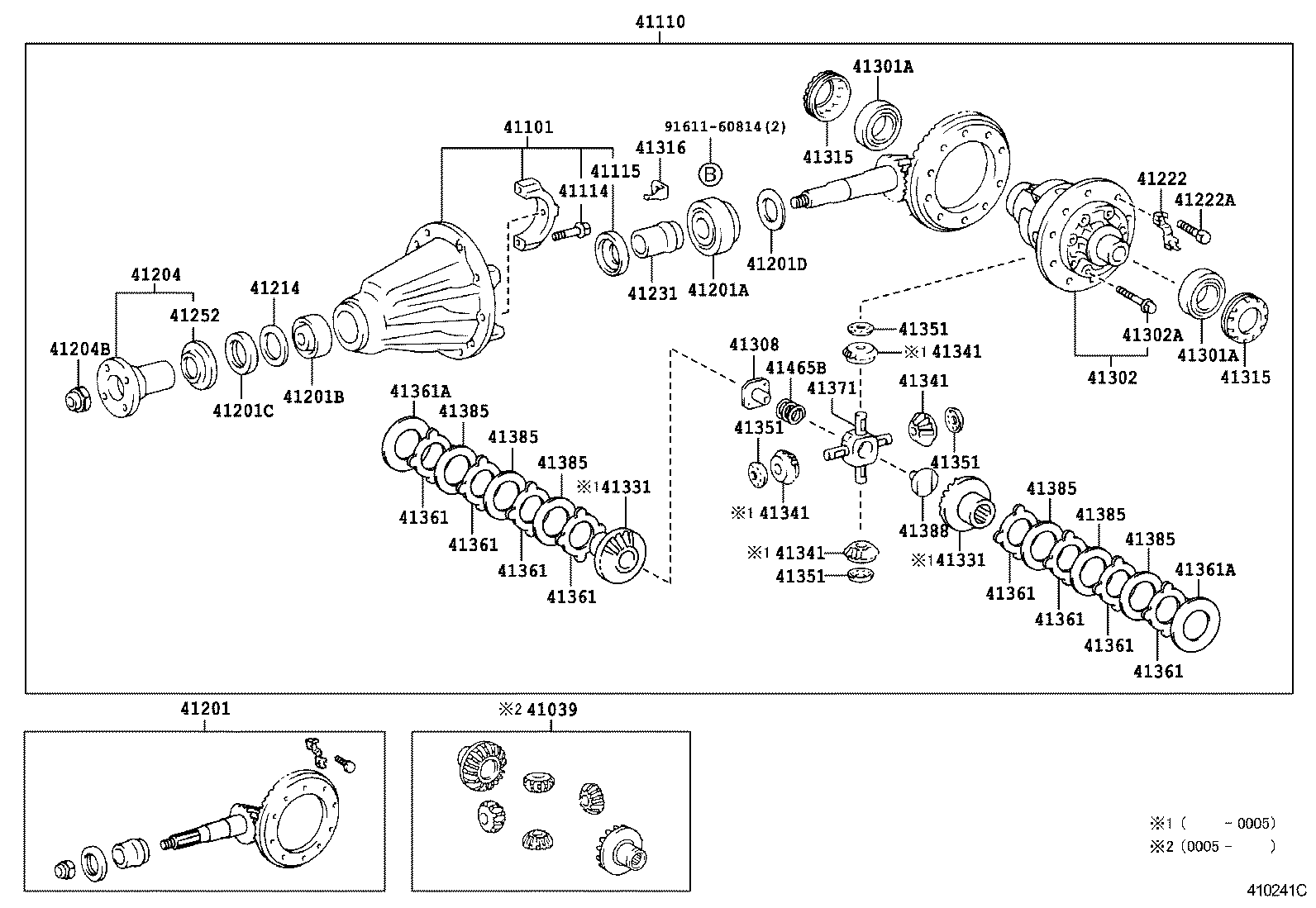 42110-35840 HOUSING ASSY, REAR AXLE product image
