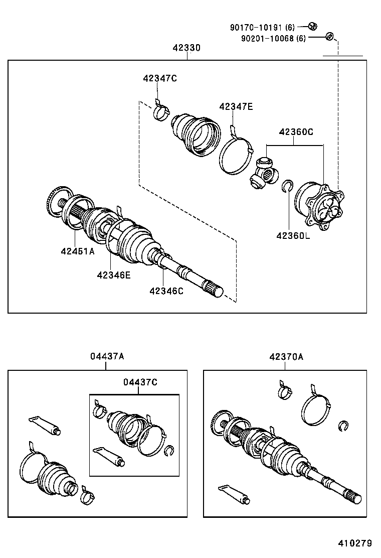 42418-26010 CAP, REAR HUB GREASE product image