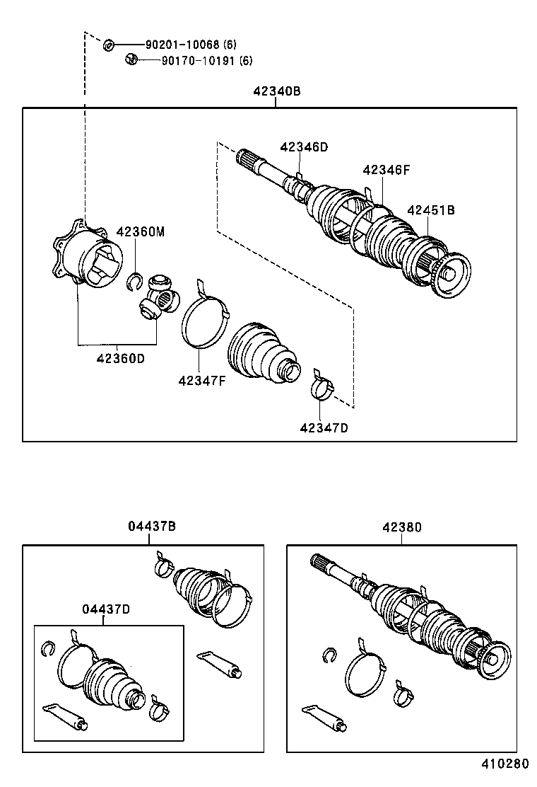 42418-26010 CAP, REAR HUB GREASE product image