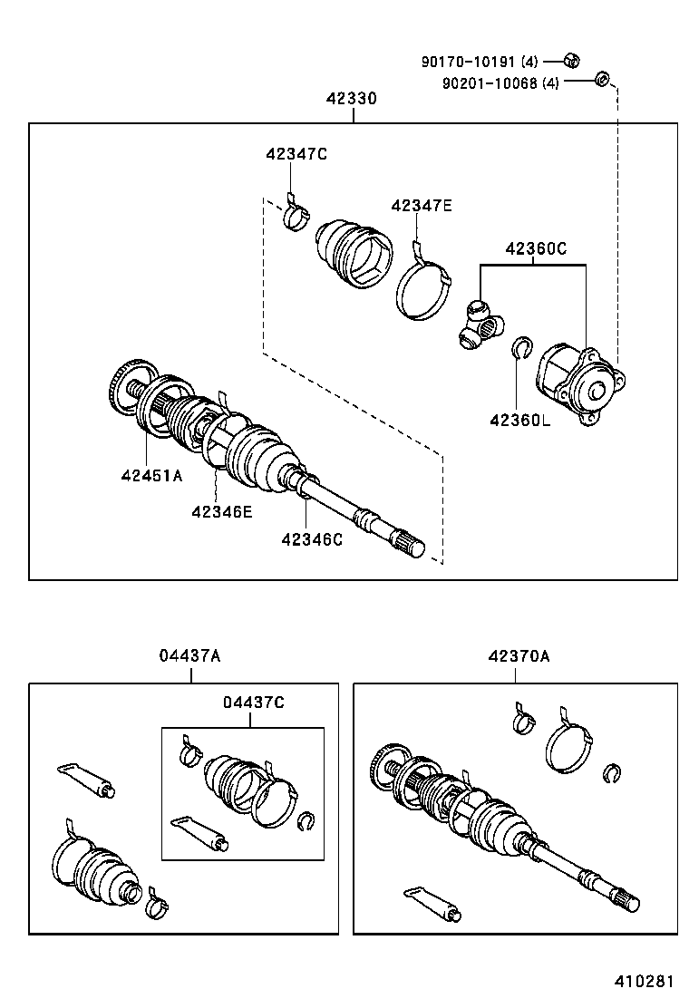42418-26010 CAP, REAR HUB GREASE product image