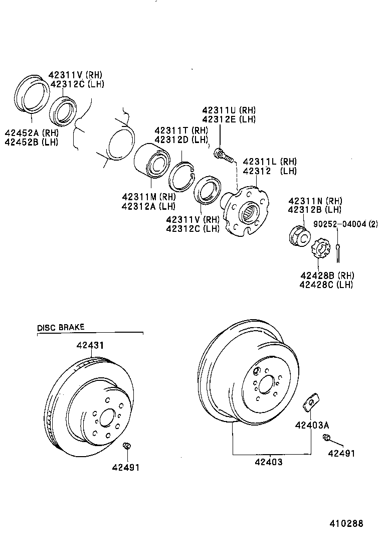 42311-28100 SHAFT, REAR AXLE, RH product image
