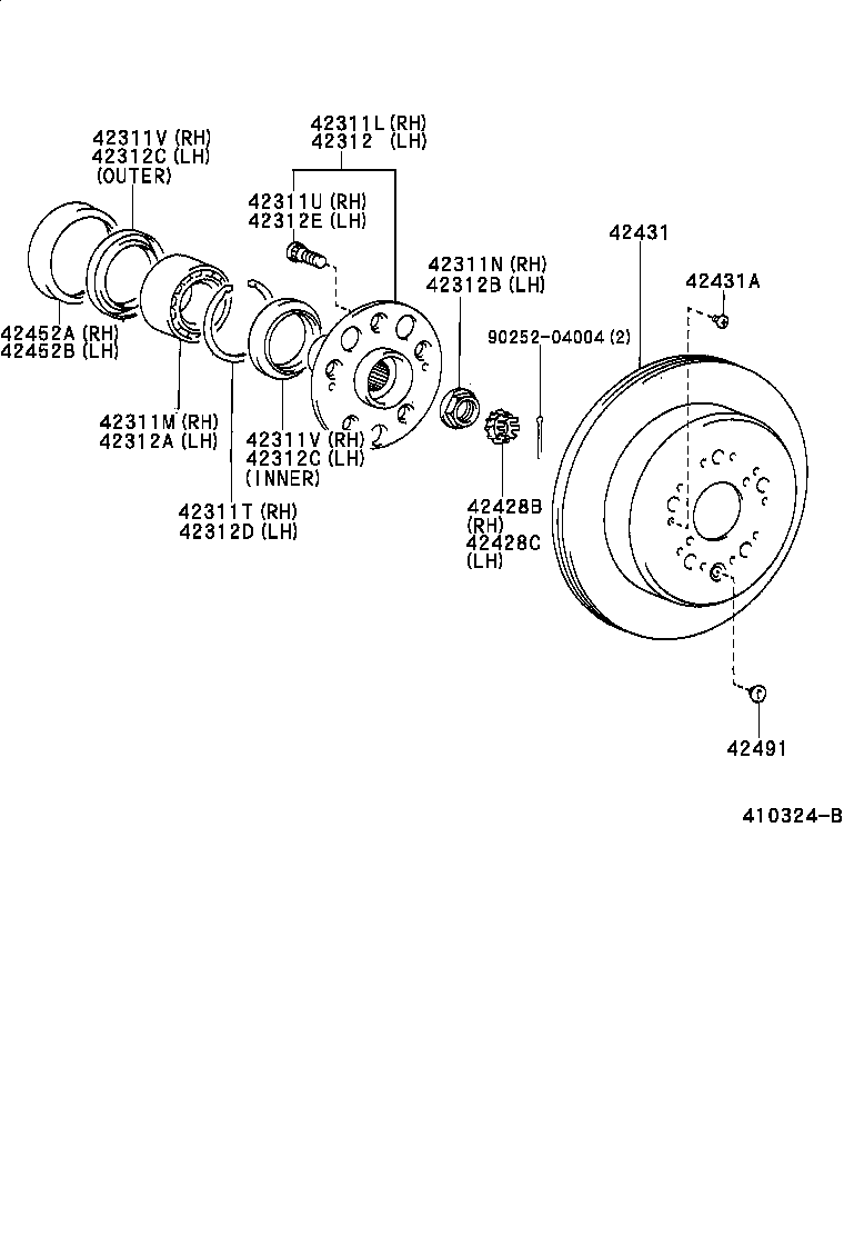 04429-40010 BOOT KIT, REAR DRIVE SHAFT product image