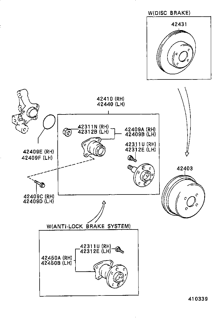 42418-13011 CAP, REAR HUB GREASE, RH product image