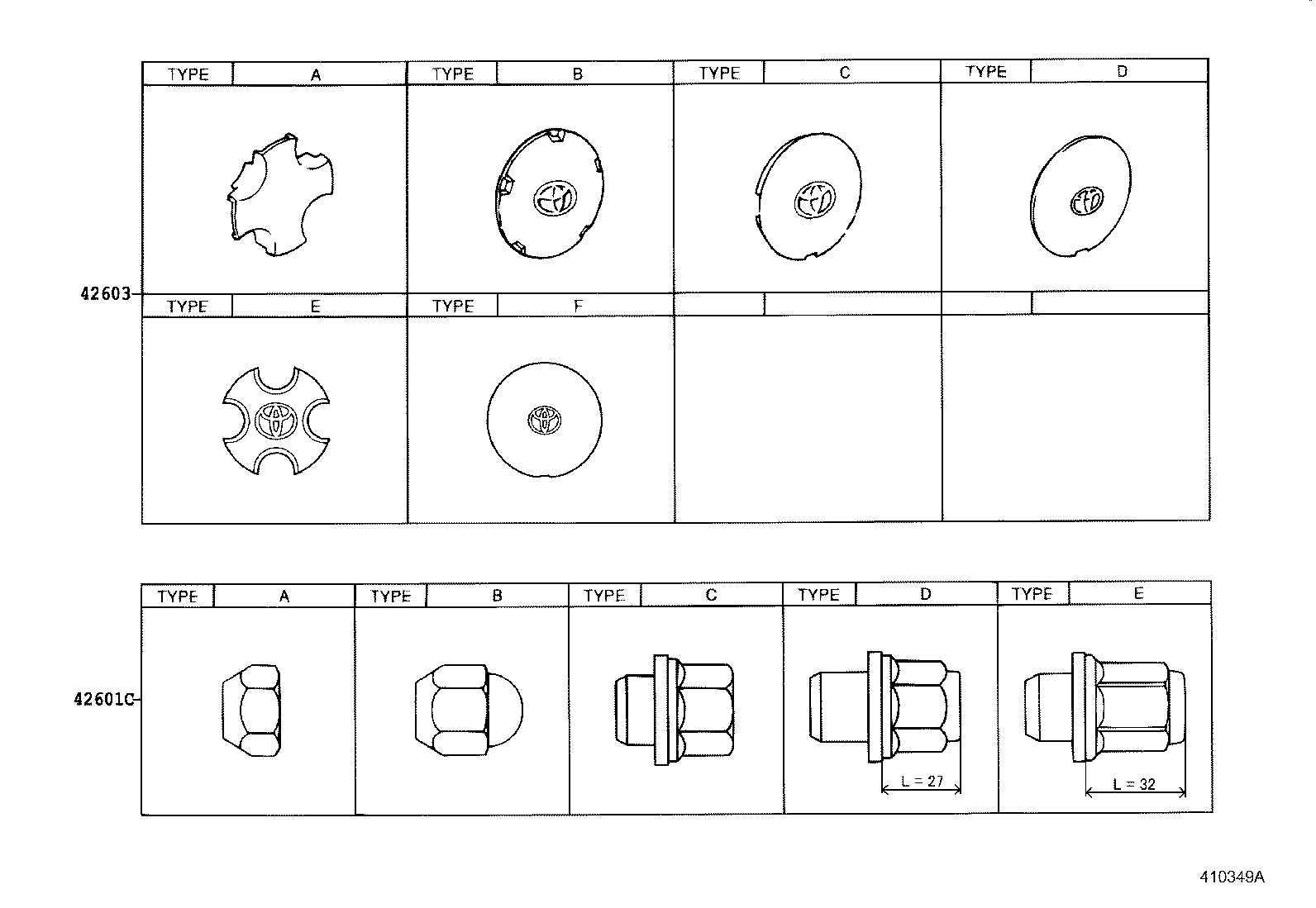 42602-12450 CAP, WHEEL product image