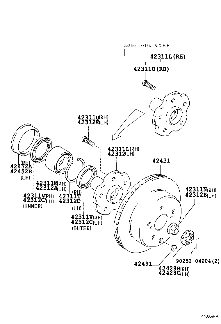 04437-22130 BOOT KIT, REAR DRIVE SHAFT INBOARD JOINT product image
