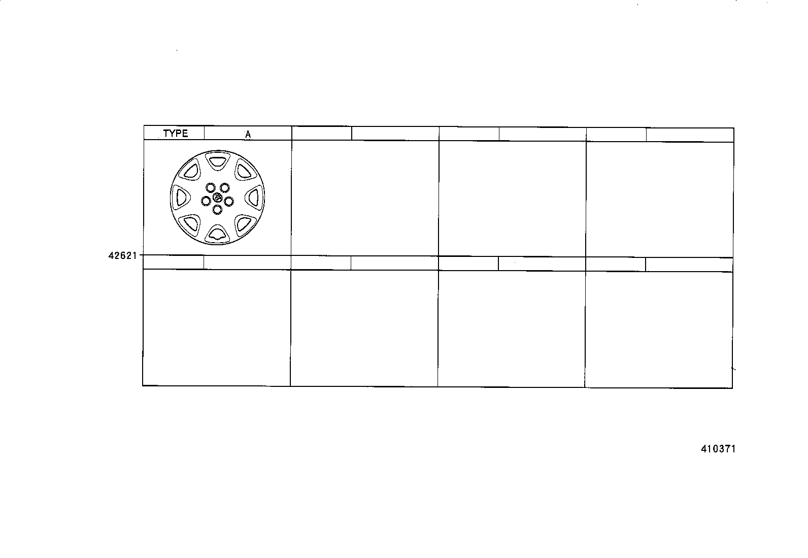 42602-20410 CAP, WHEEL product image