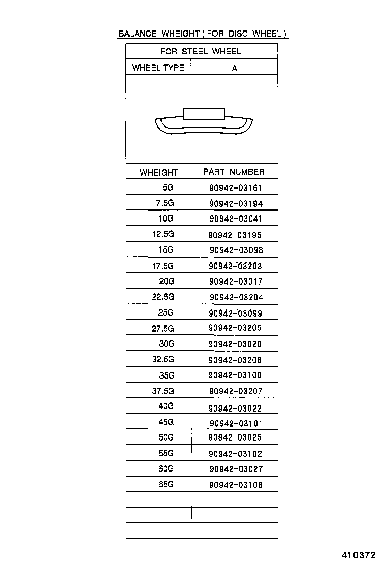42602-20410 CAP, WHEEL product image