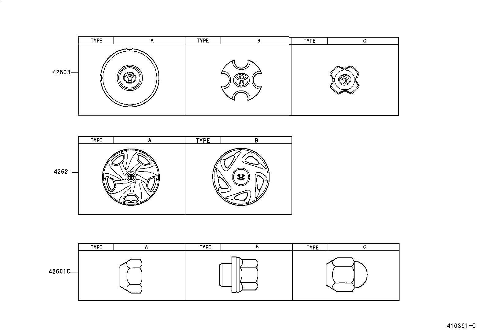 42602-46010 CAP, WHEEL product image