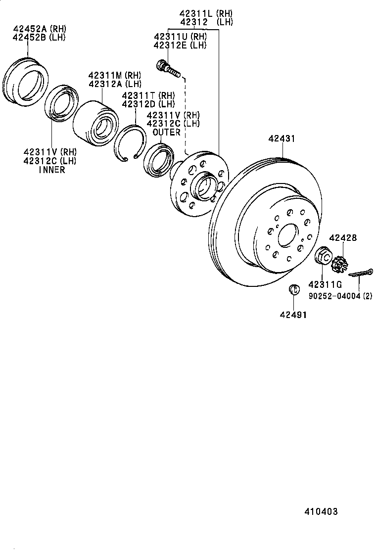 42340-22110 SHAFT ASSY, REAR DRIVE, LH product image