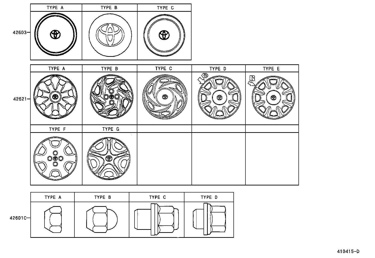 42602-02100 CAP, WHEEL product image