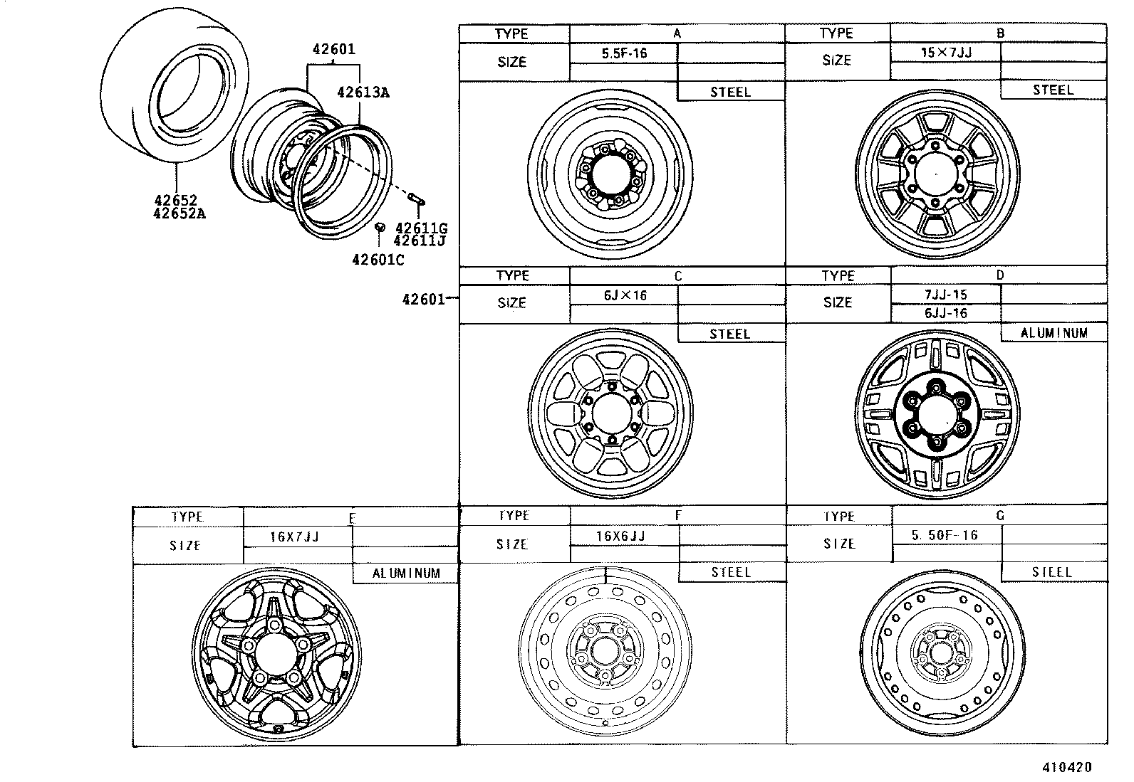 42605-60880 TIRE product image