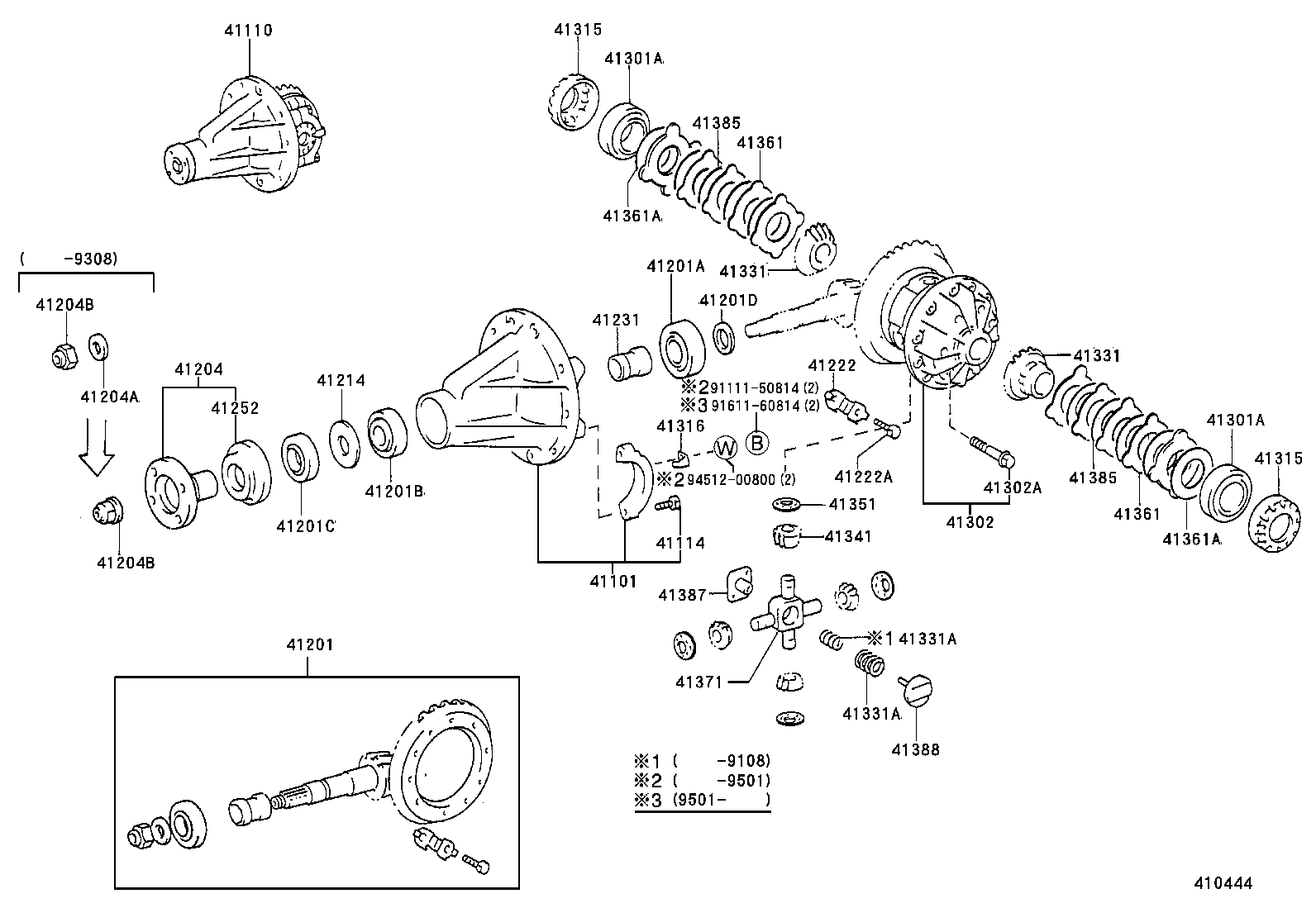 90116-10185 BOLT, NO.1 (FOR REAR DIFFERENTIAL CARRIER SET) product image
