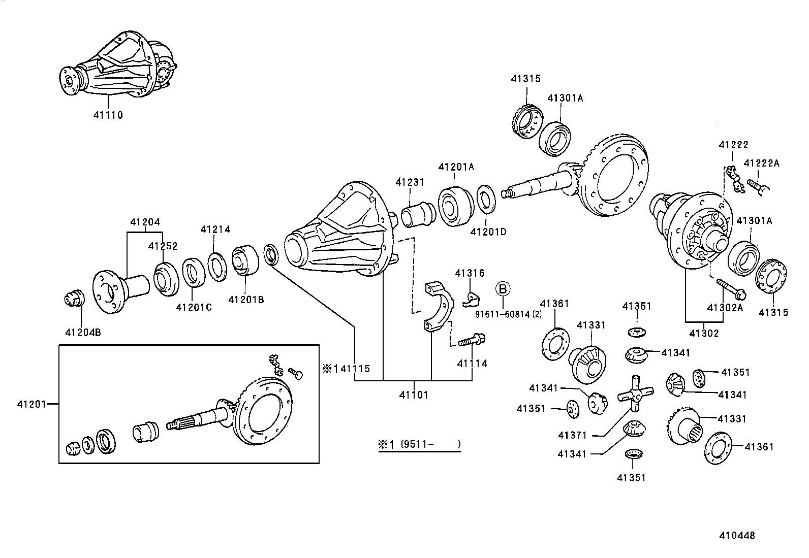 90116-10185 BOLT, NO.1 (FOR REAR DIFFERENTIAL CARRIER SET) product image
