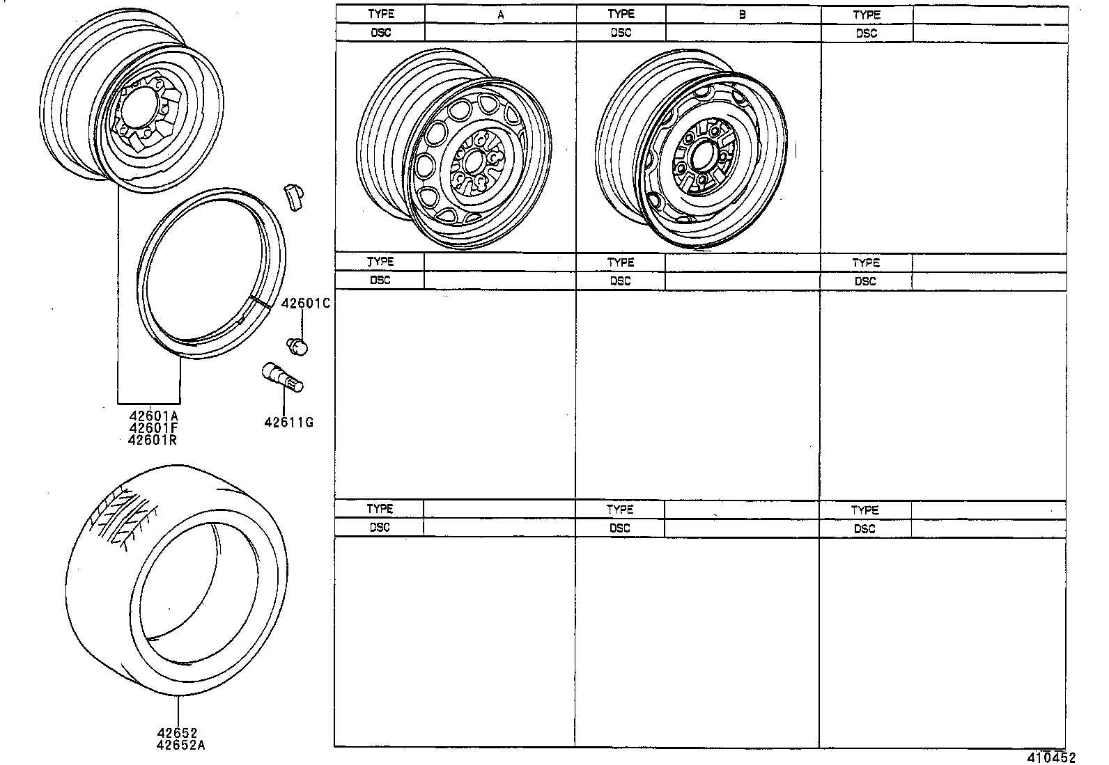 42601-04010 WHEEL, DISC (FOR SPARE) product image