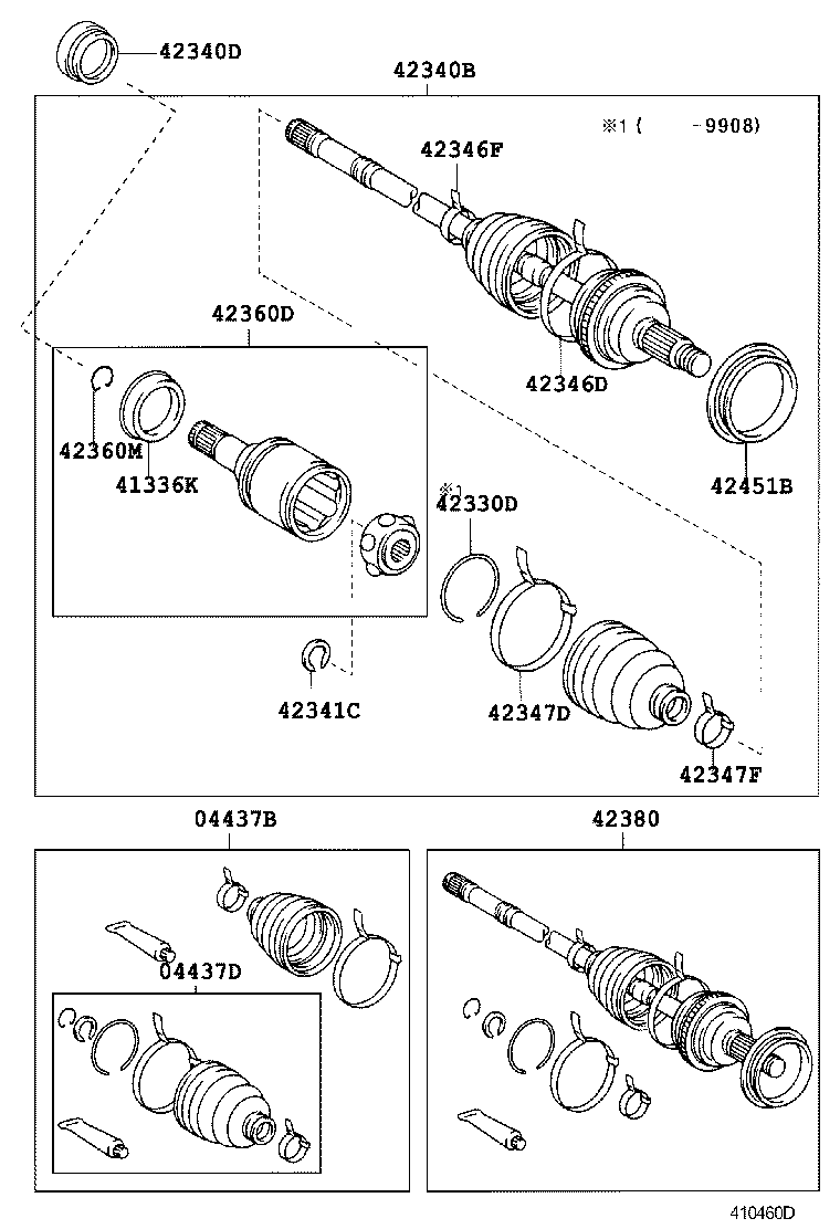 42340-33010 SHAFT ASSY, REAR DRIVE, LH product image