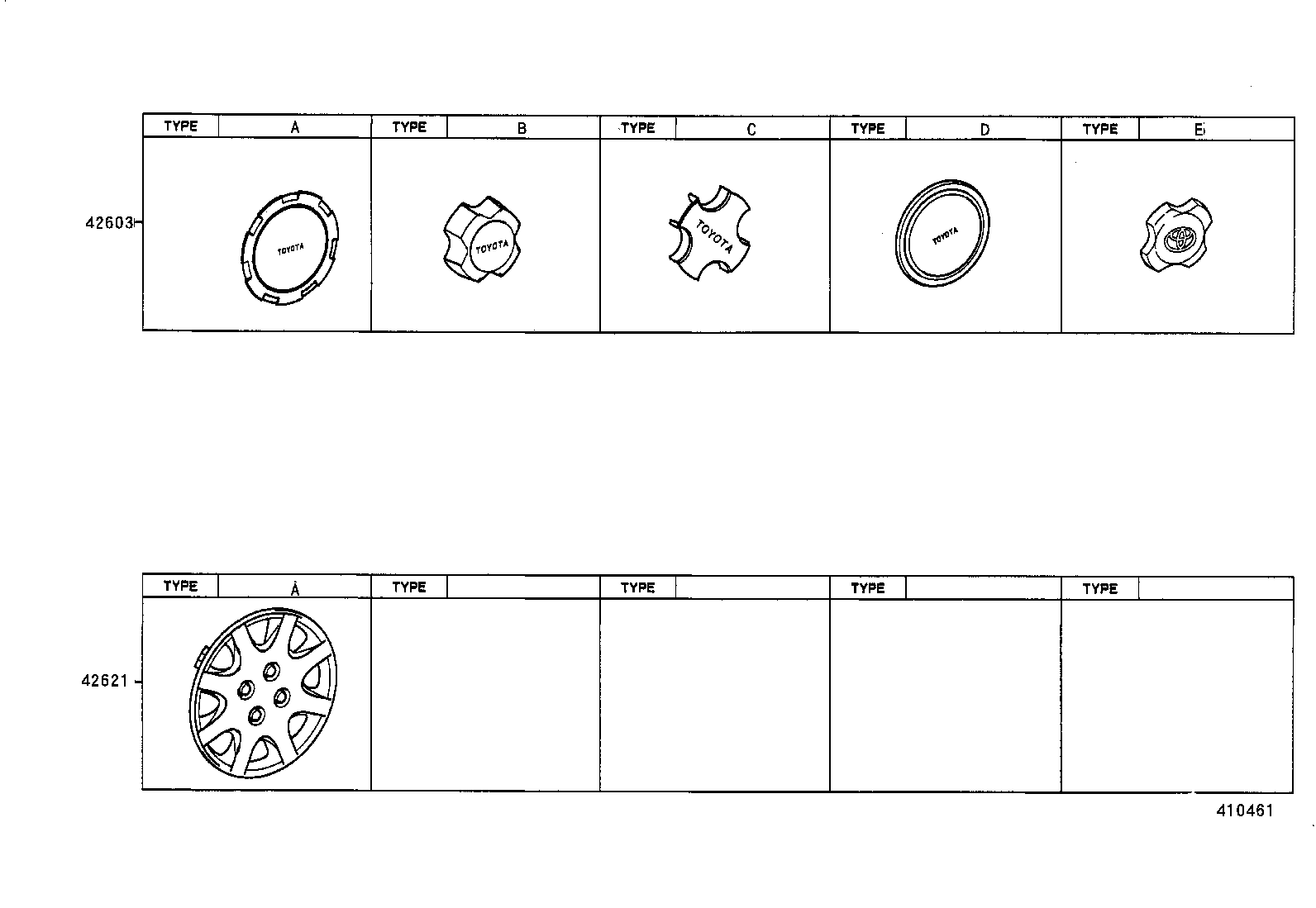 42602-10110 CAP, WHEEL product image