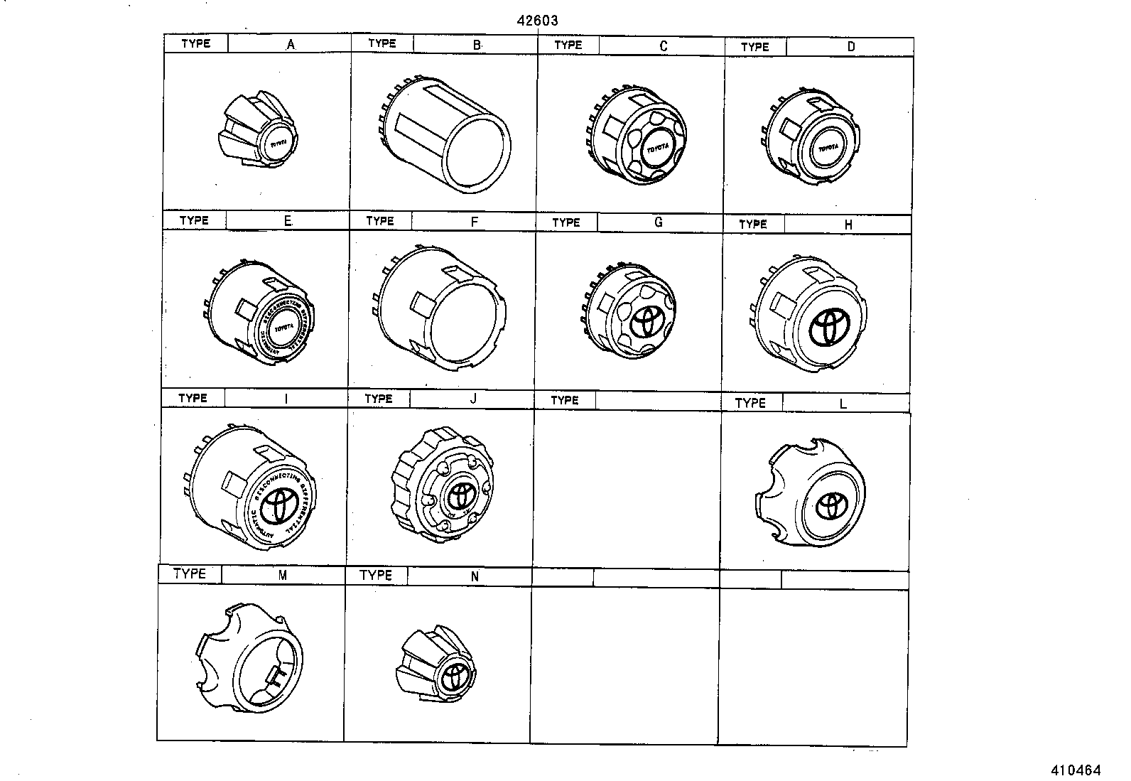 42603-35640 ORNAMENT SUB-ASSY, WHEEL HUB product image