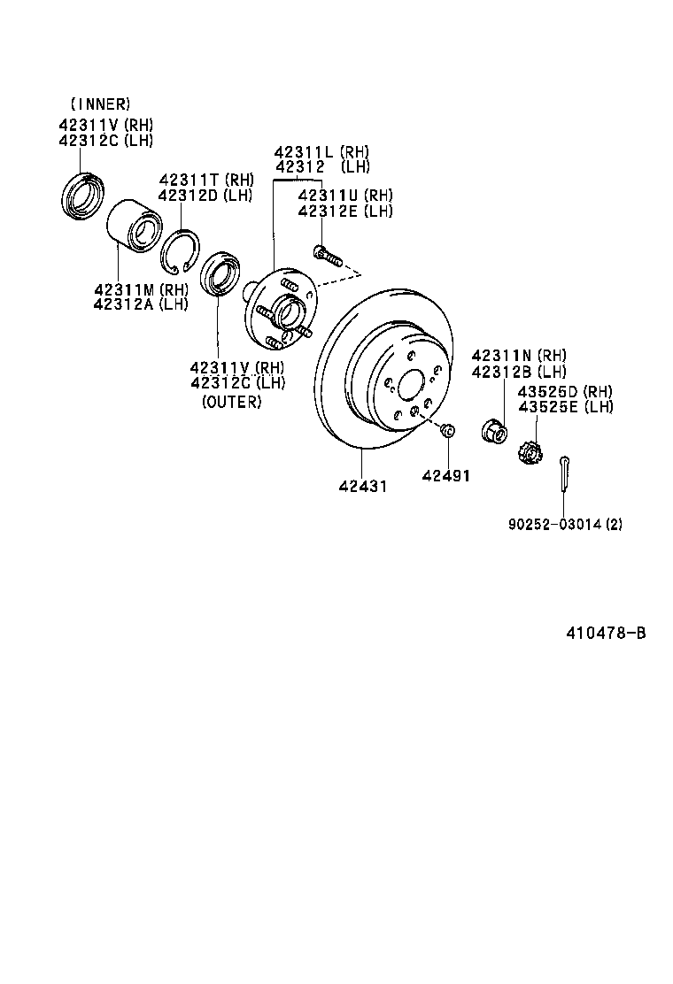 42340-33010 SHAFT ASSY, REAR DRIVE, LH product image
