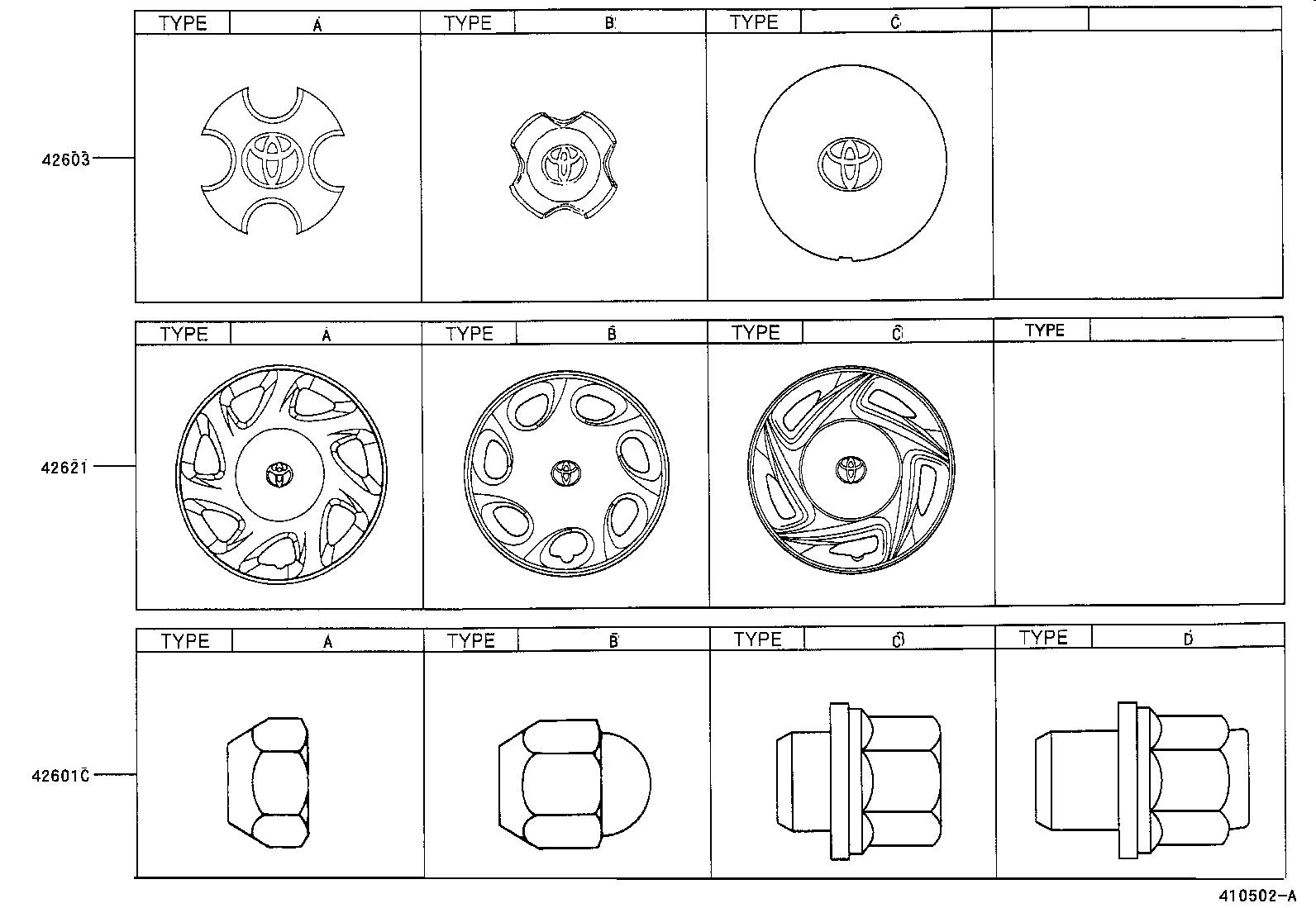 42602-10160 CAP, WHEEL product image