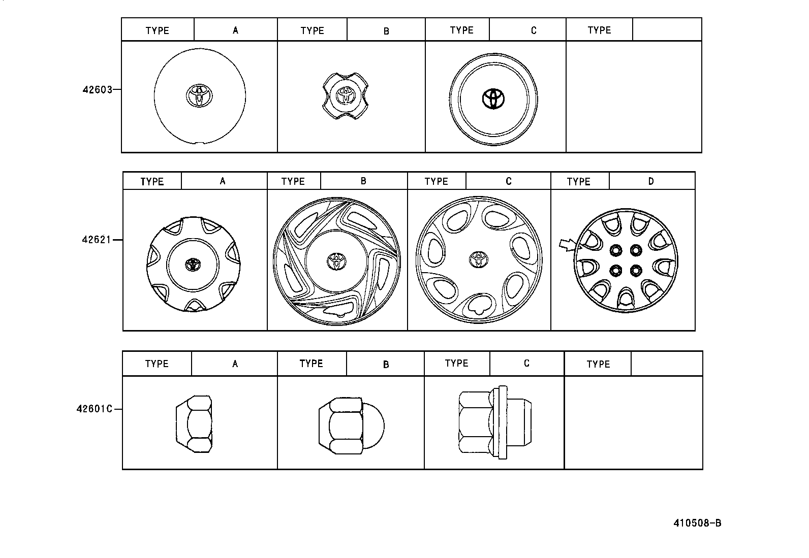 42602-10140 CAP, WHEEL product image