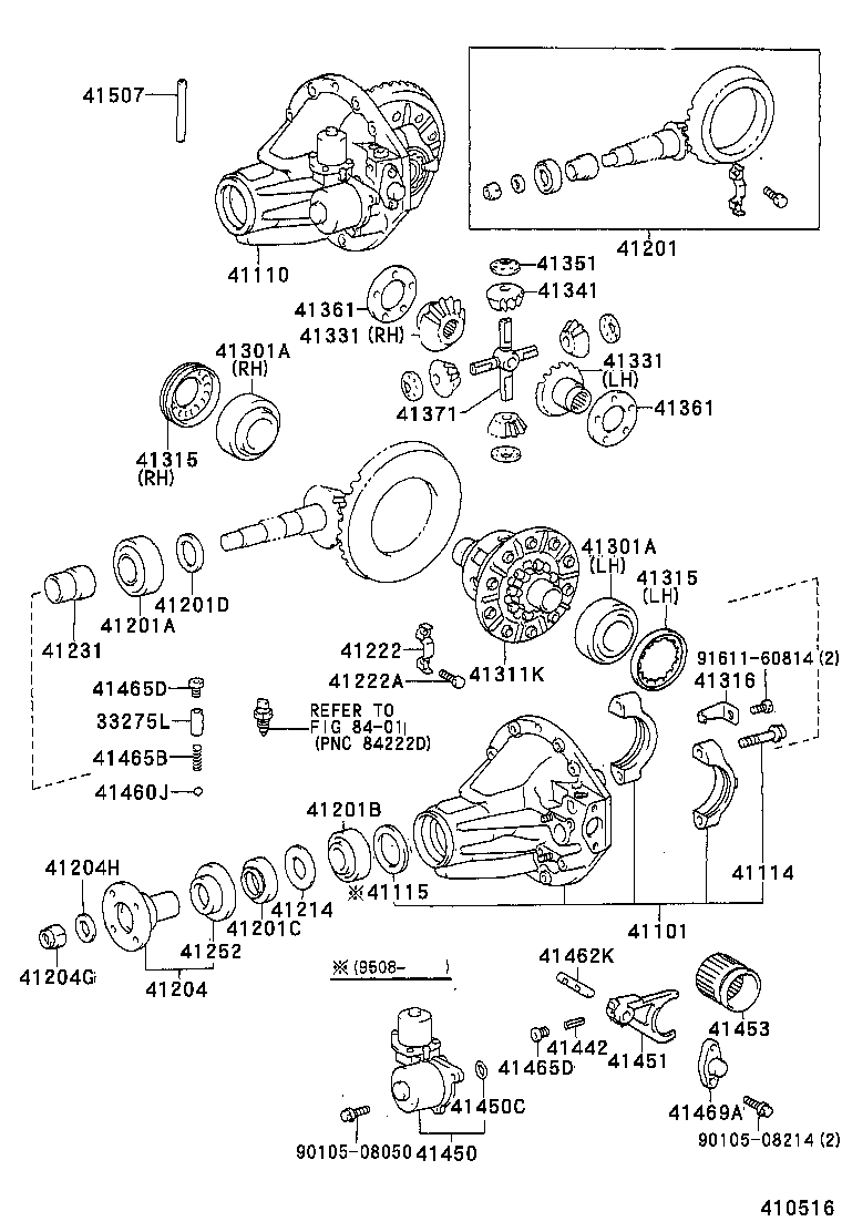 41201-69495 FINAL GEAR KIT, DIFFERENTIAL, REAR product image