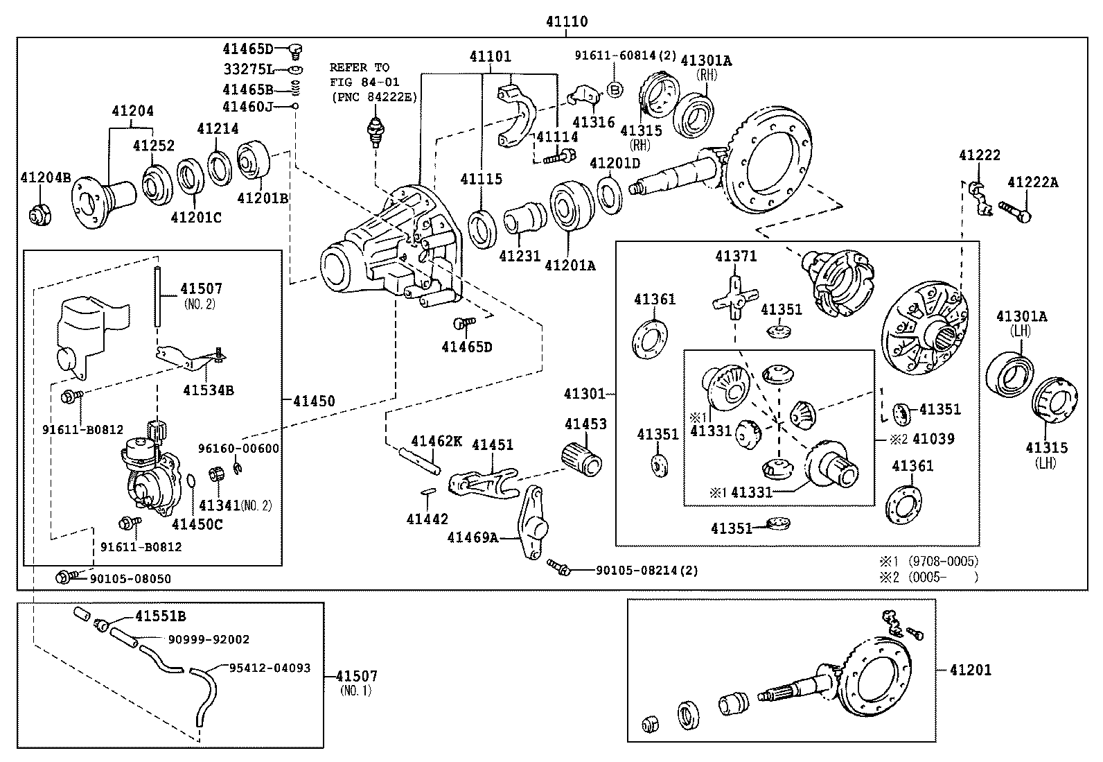 04412-35141 GASKET KIT, REAR DIFFERENTIAL CARRIER product image