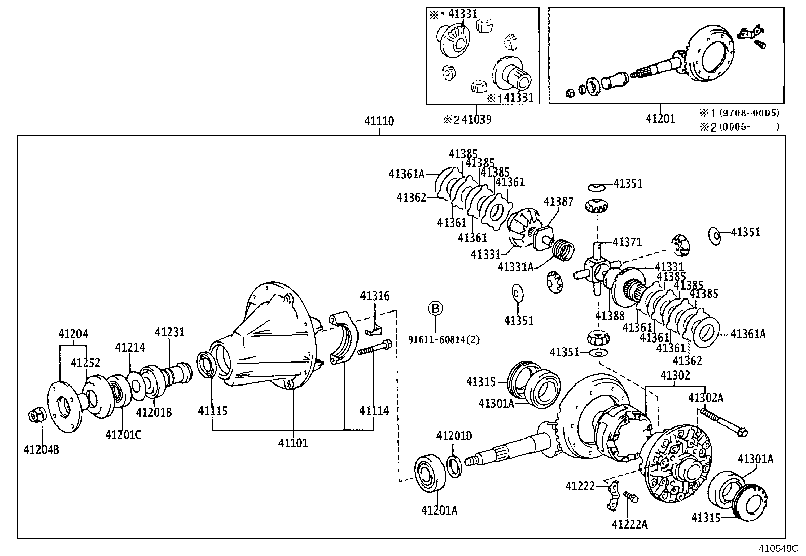 04412-35141 GASKET KIT, REAR DIFFERENTIAL CARRIER product image