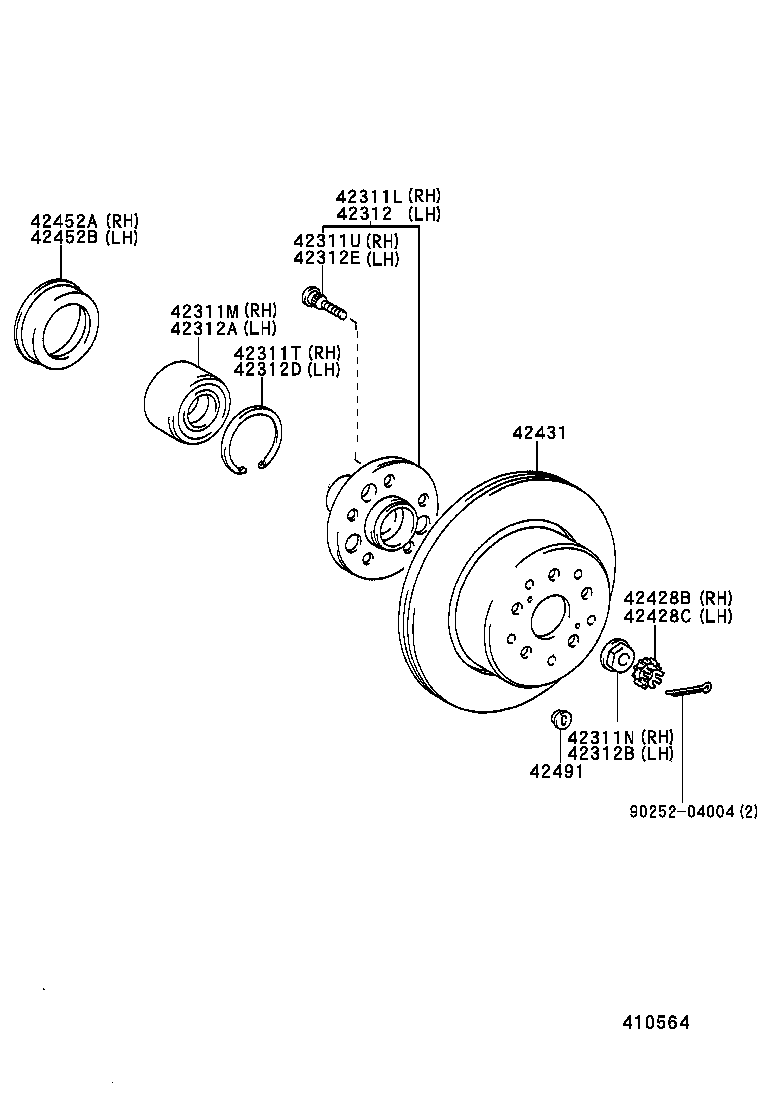 04437-24041 BOOT KIT, REAR DRIVE SHAFT product image