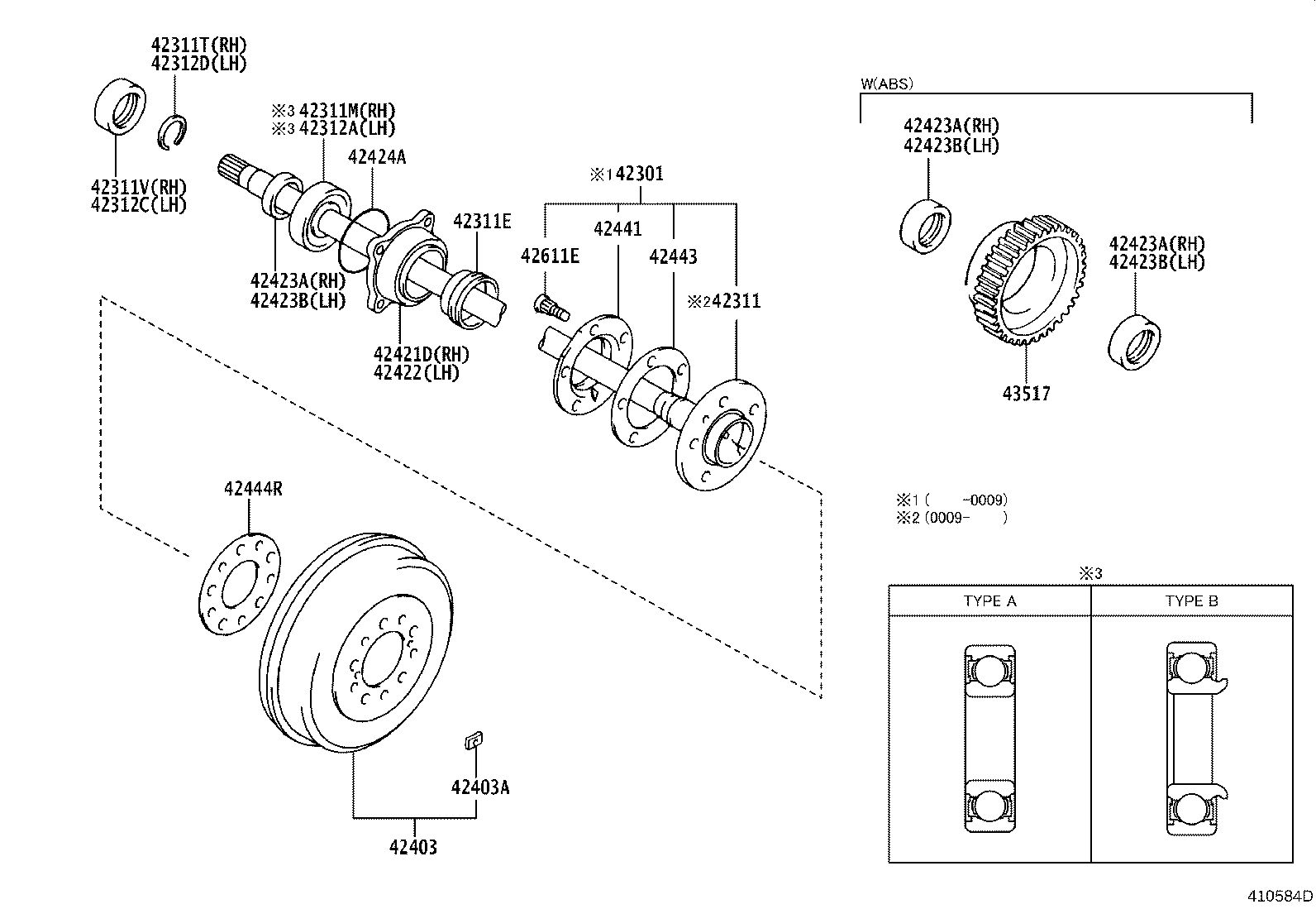 42311-35320 SHAFT, REAR AXLE product image