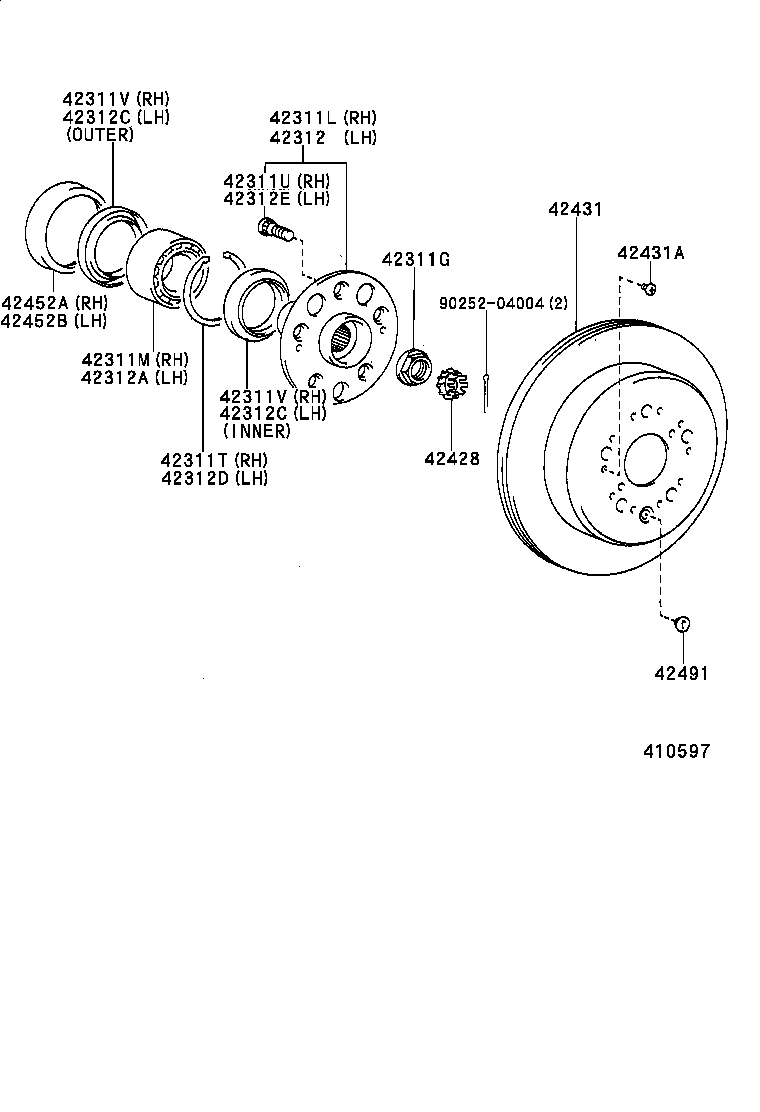 04437-53030 BOOT KIT, REAR DRIVE SHAFT INBOARD JOINT product image