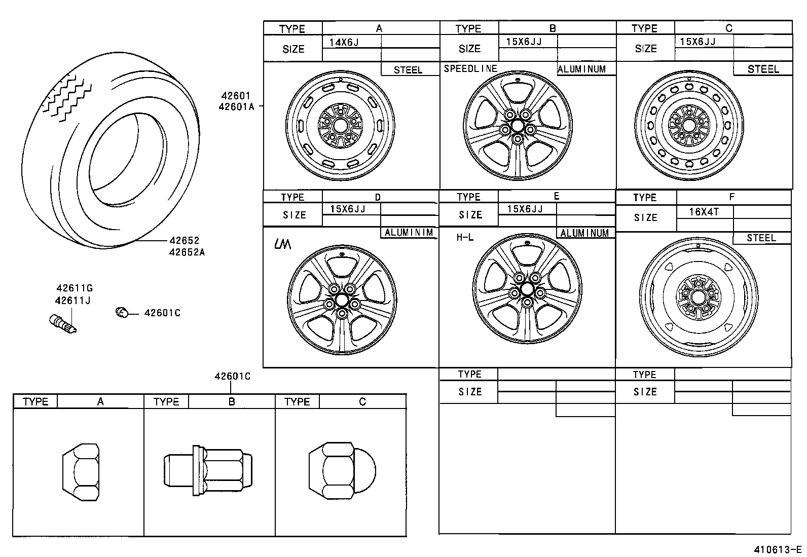 42602-05050 CAP, WHEEL product image