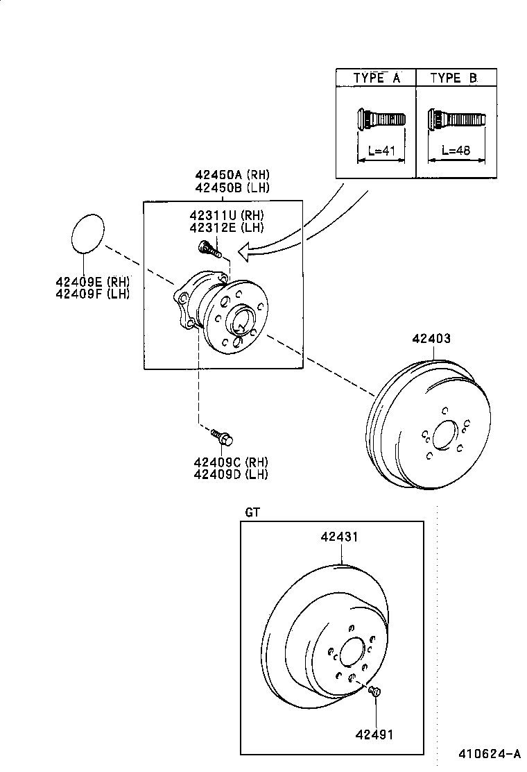 42370-29407 SHAFT ASSY, REAR DRIVE OUTBOARD JOINT product image