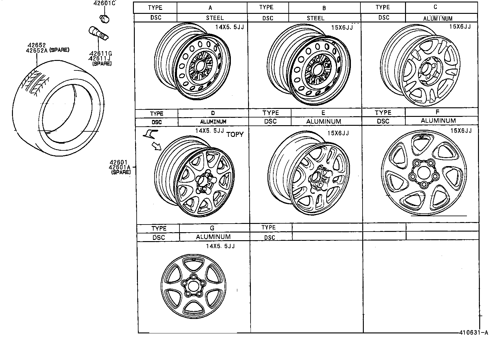 90080-17038 NUT, HUB (FOR AXLE) product image