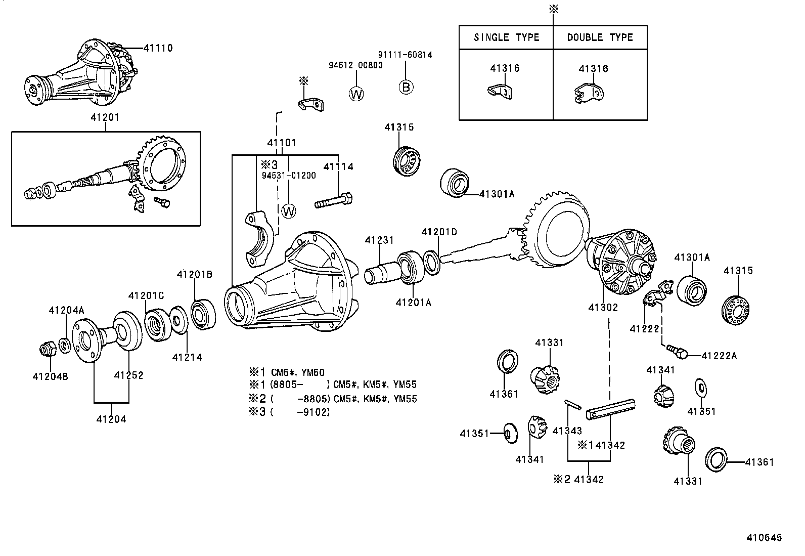 04412-27030 GASKET KIT, REAR DIFFERENTIAL CARRIER product image