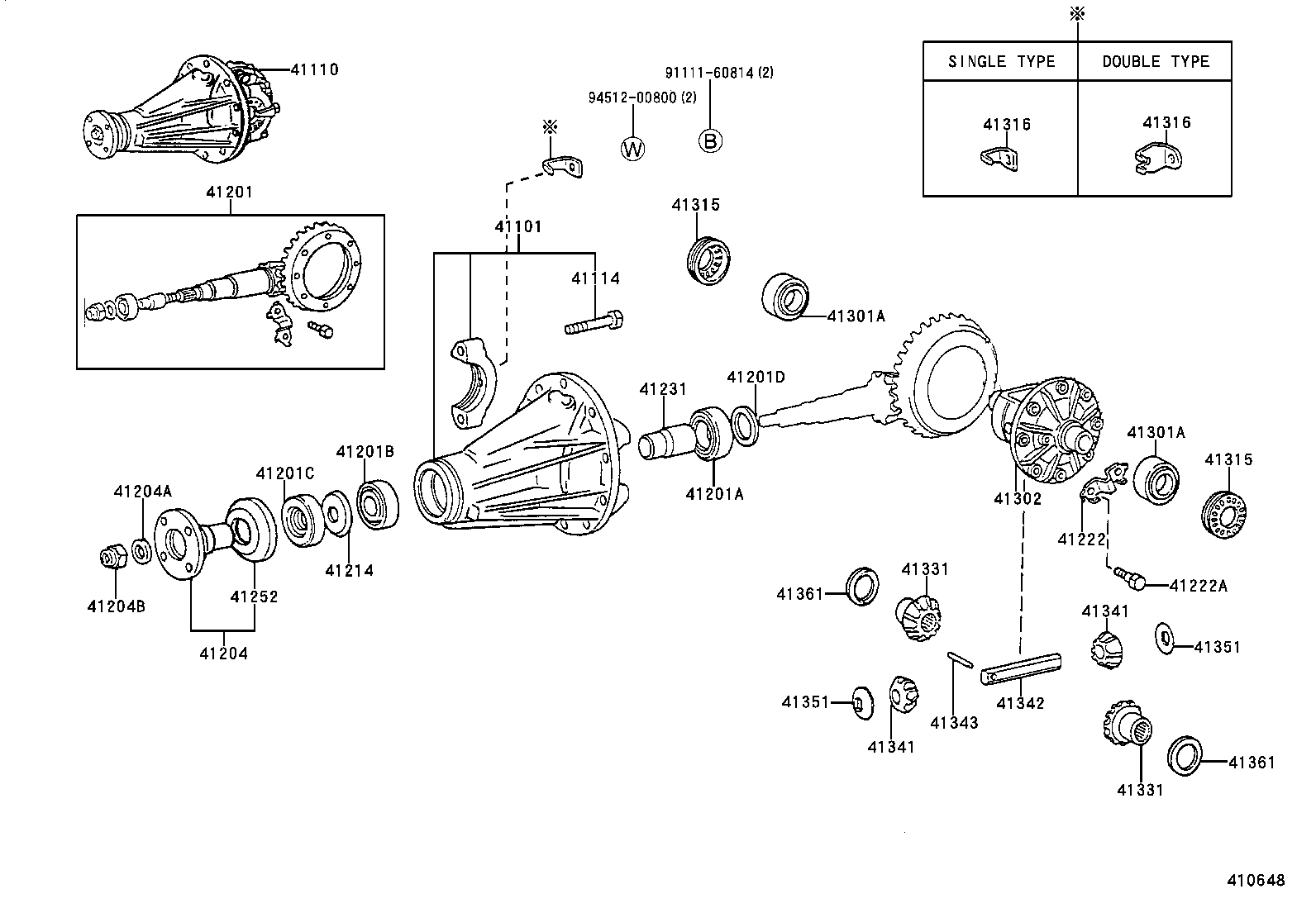 04412-27030 GASKET KIT, REAR DIFFERENTIAL CARRIER product image