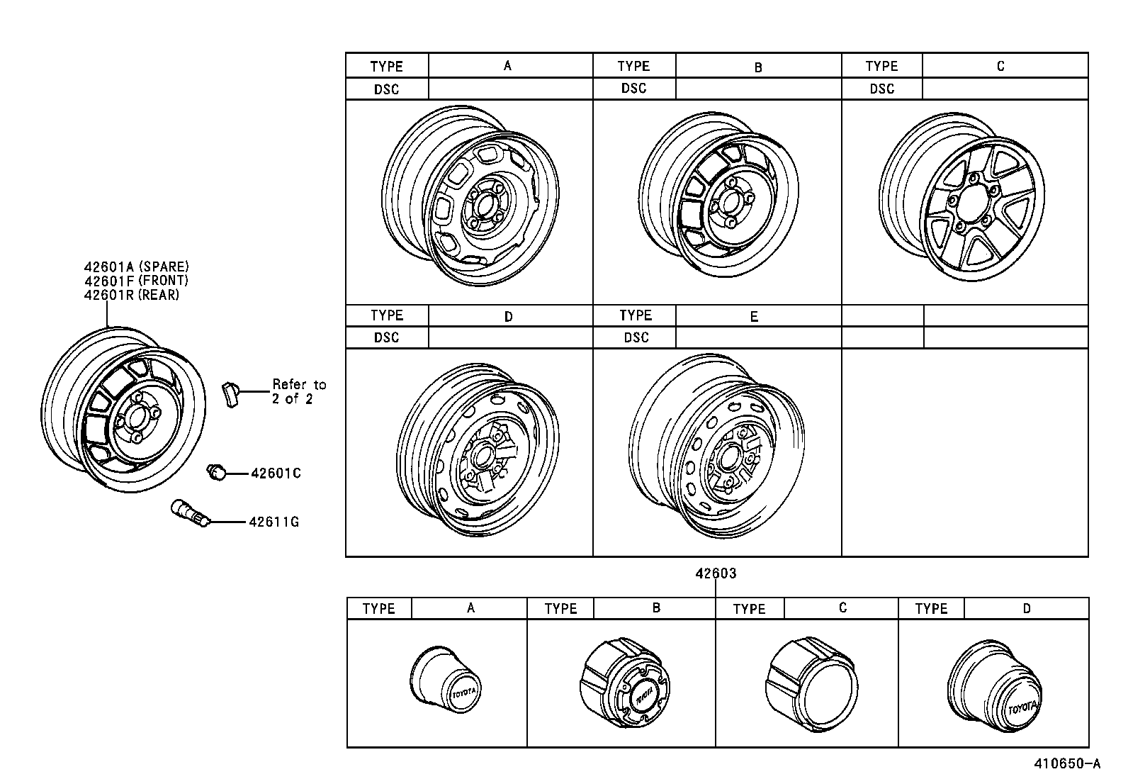 42603-28061 ORNAMENT SUB-ASSY, WHEEL HUB product image