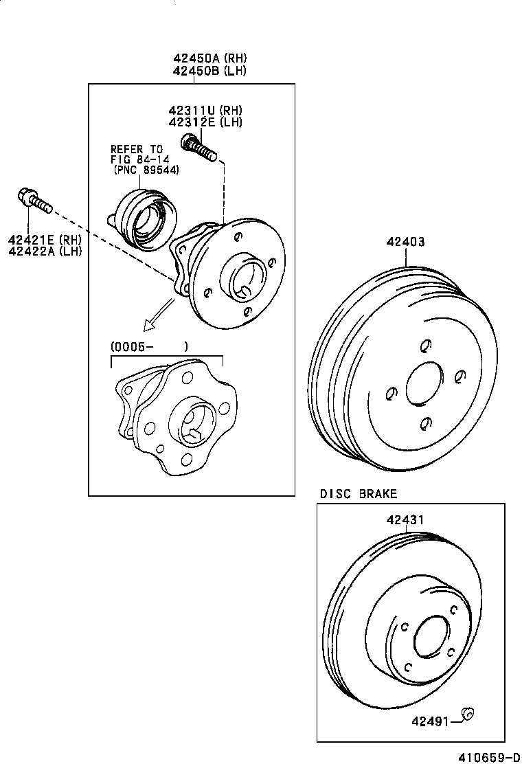 90105-10434 BOLT (FOR REAR AXLE BEARING CASE RH) product image