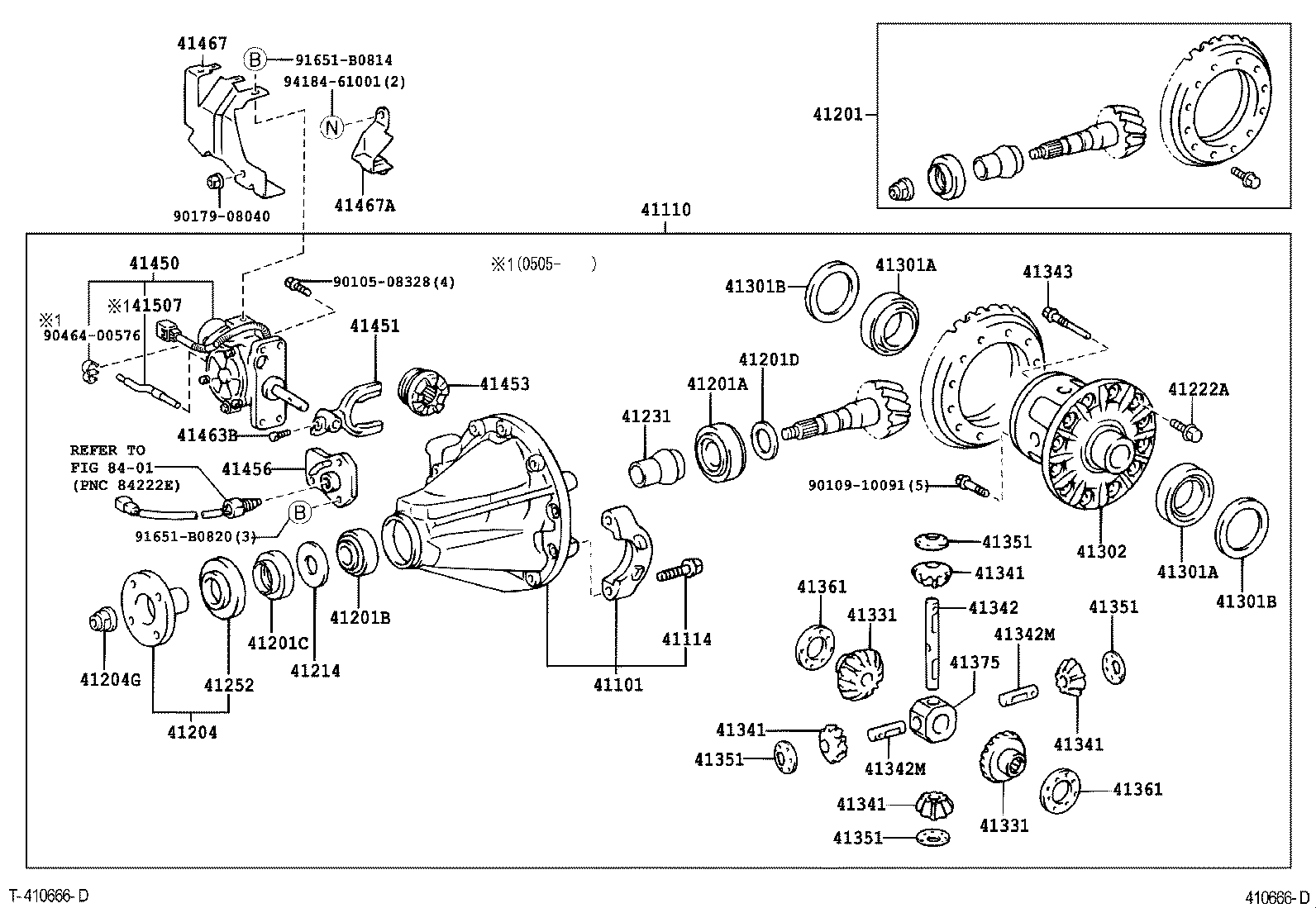 04412-60460 GASKET KIT, REAR DIFFERENTIAL CARRIER product image