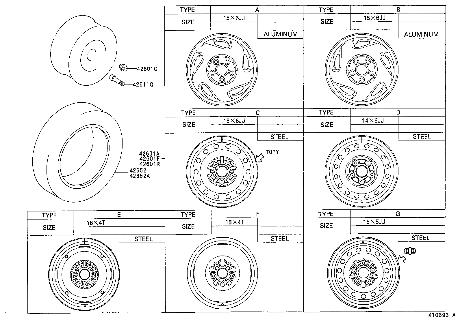 42621-28091 CAP, WHEEL product image