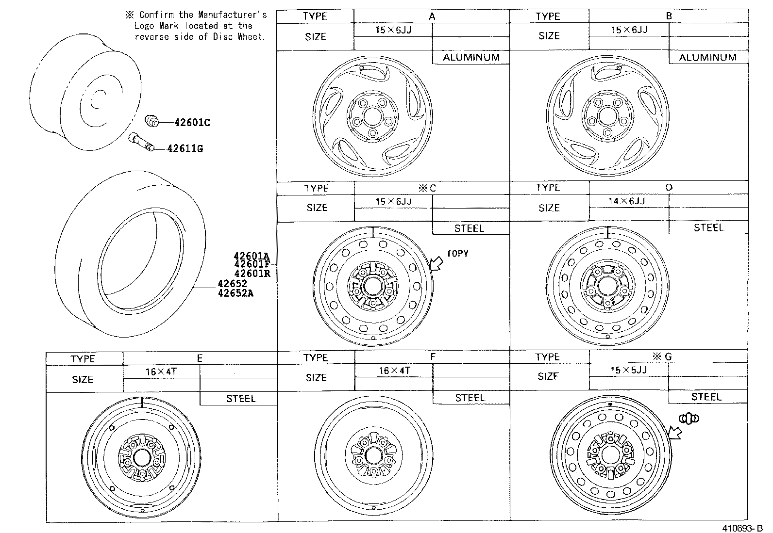 Toyota 42621-28071 CAP, WHEEL