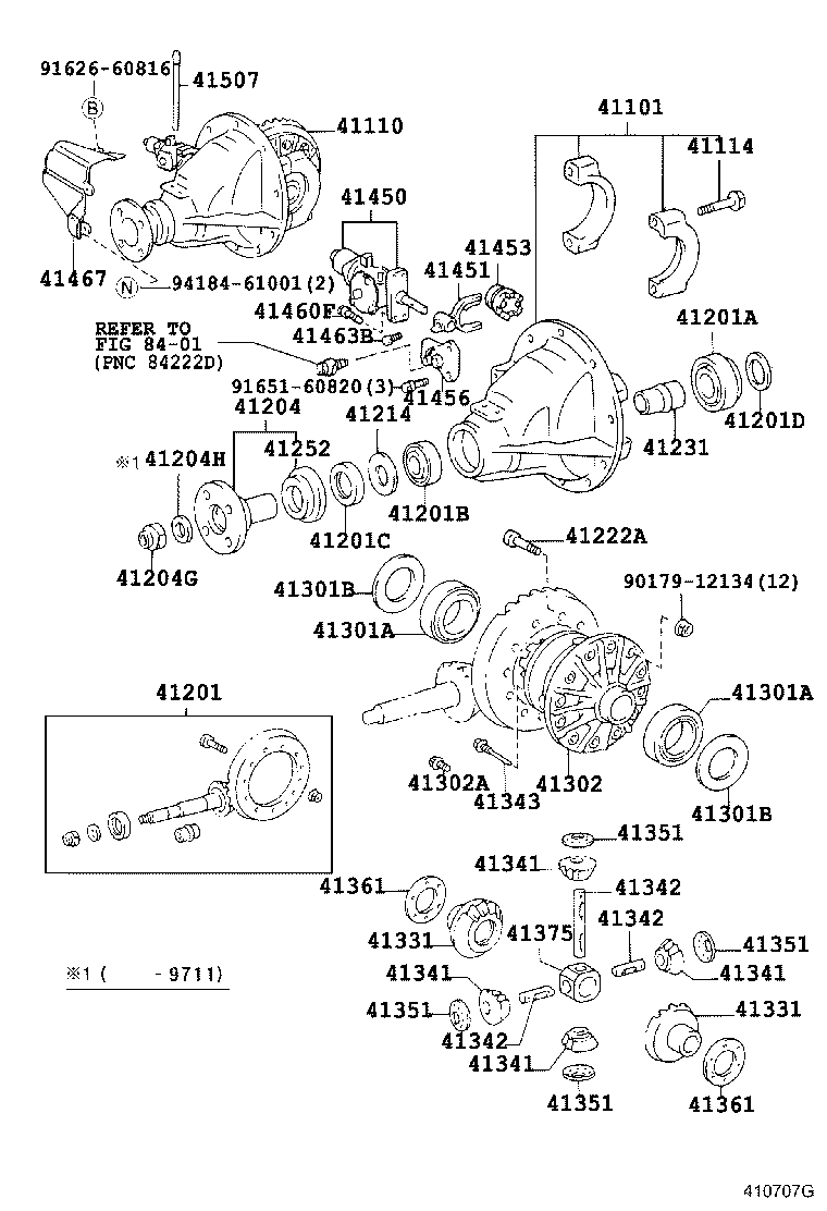 90116-10167 BOLT, NO.1 (FOR REAR DIFFERENTIAL CARRIER SET) product image