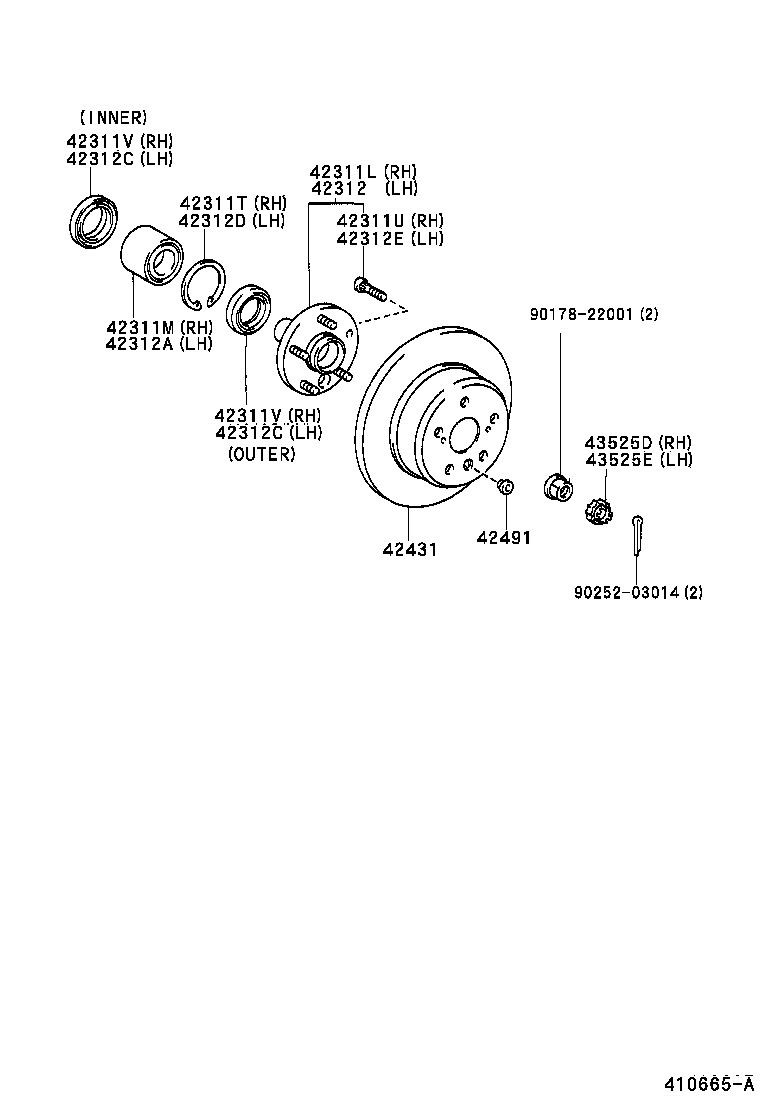 04437-48031 BOOT KIT, REAR DRIVE SHAFT product image